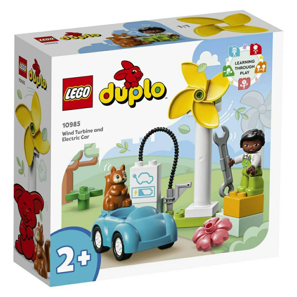 LEGO Турбина на ветер и еликтричен автомобил    