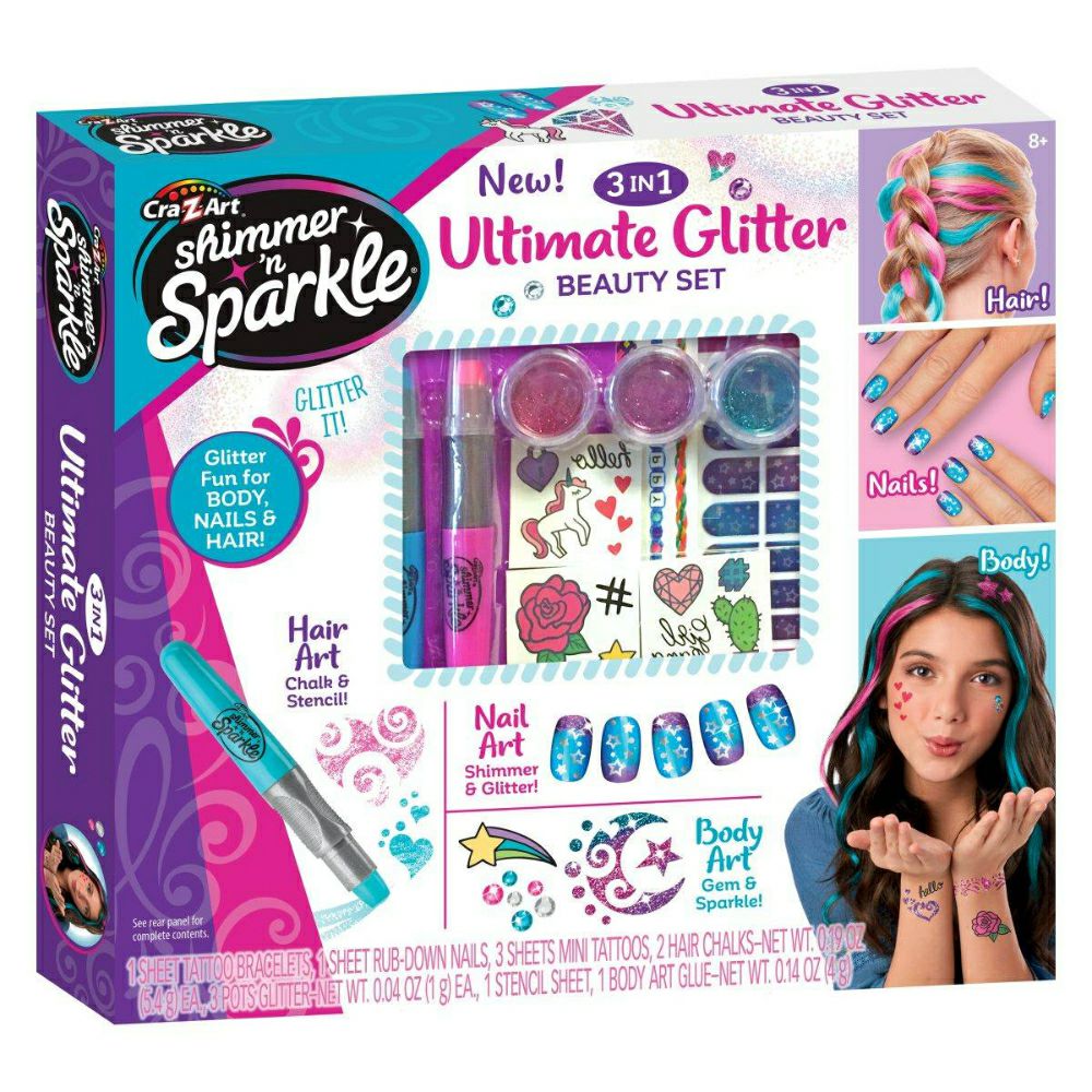 Crazart Сет 3 во 1 Ultimate Glitter