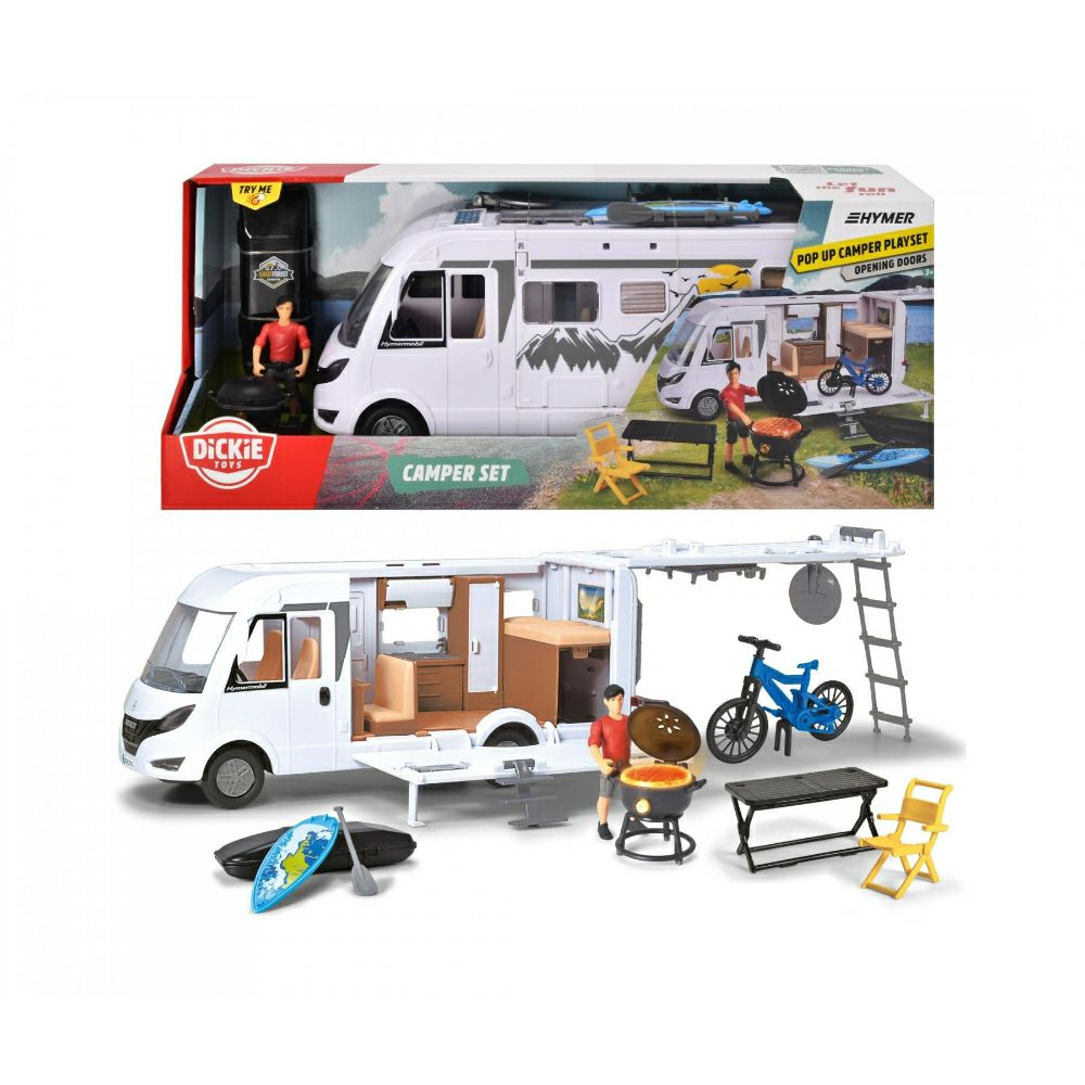 Dickie Автомобилски сет Camper 33 sm.