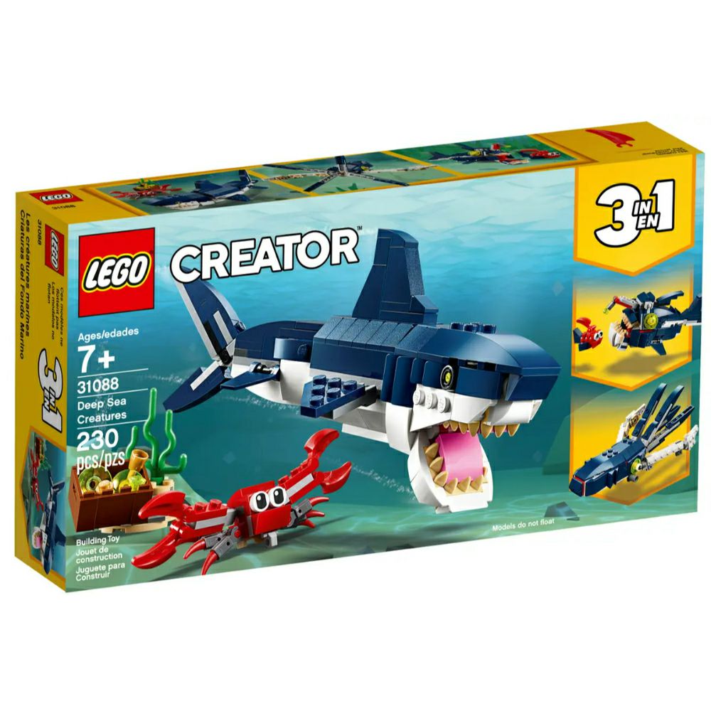 Lego Creator 3 во 1 Длабоко морски животни