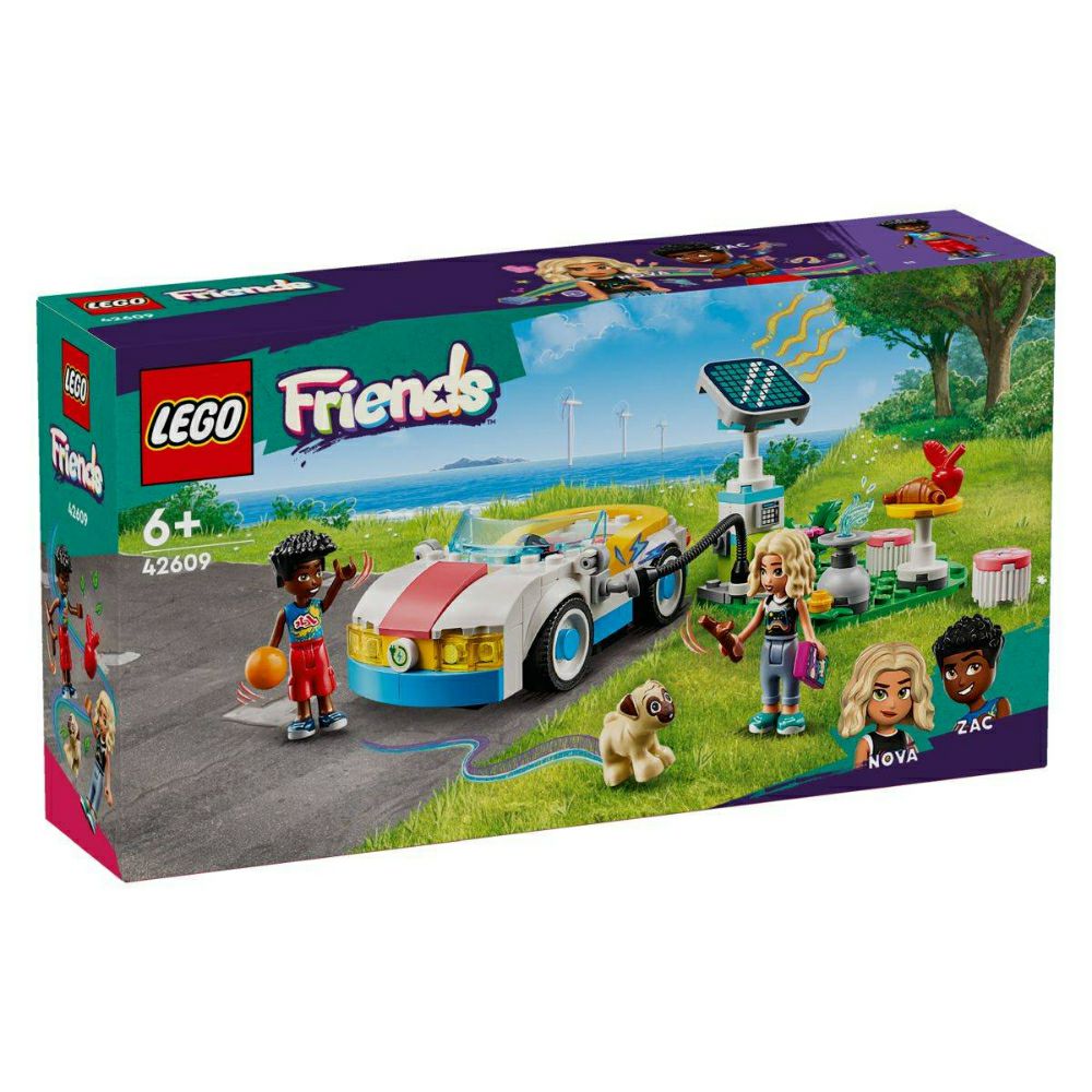 Lego Friends Електричен автомобил и станица за полнење