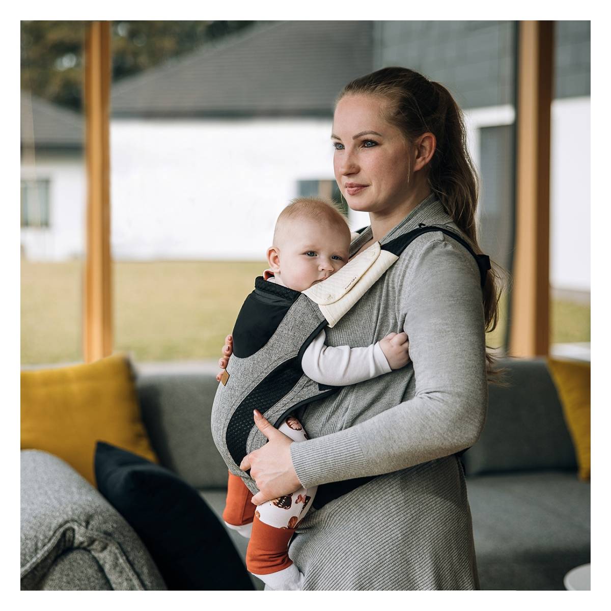 FREEON Кенгур Side by Side 2 во 1 сиво-црн