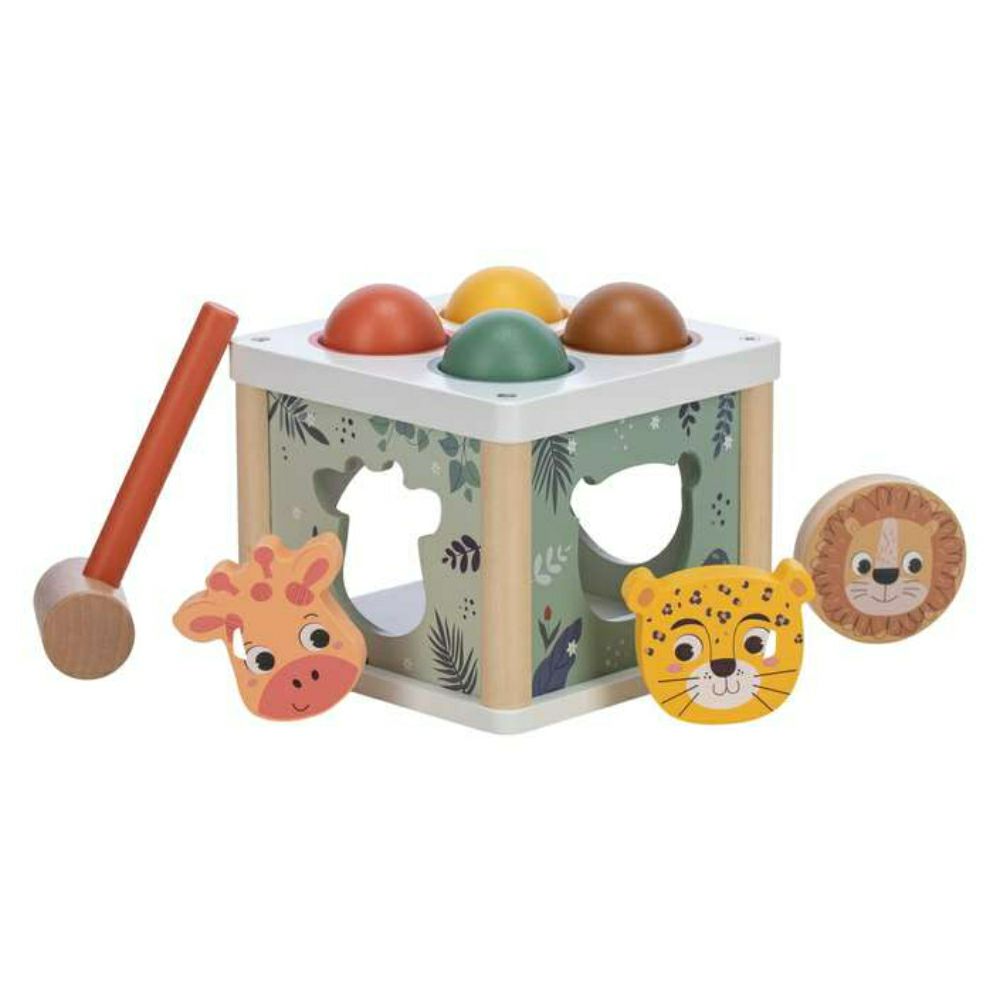 Free 2 Play Дрвена играчка Удри ја топката