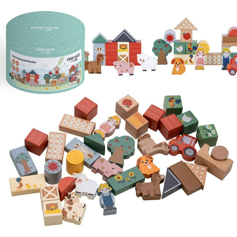 Free 2 Play Дрвени коцки Фарма 36/1