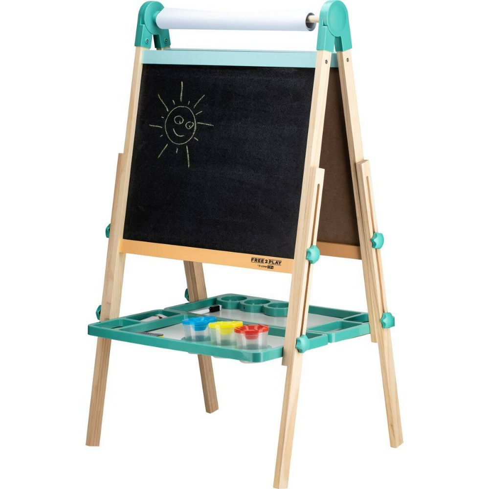 Free 2 Play Двострана дрвена табла со додатоци