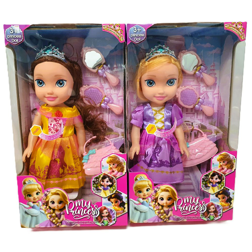 Princess Doll Кукла сет со огледалце чанта и четка 