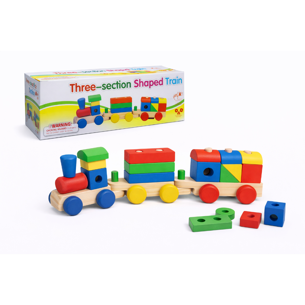 Дрвен воз со форми