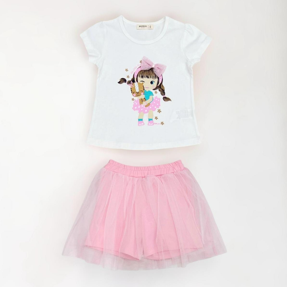 Комплет Маица и Бермуди со тул 92/116