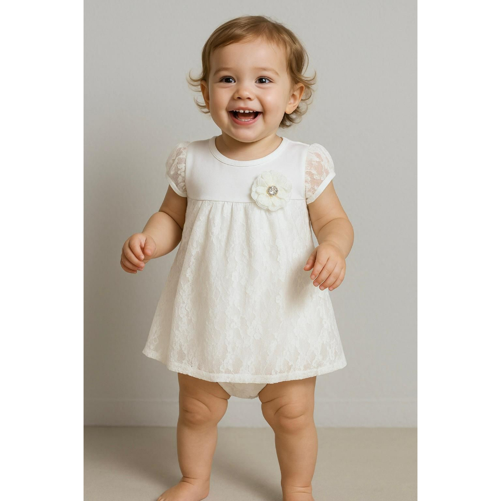 Фустан памук - чипка 68/92