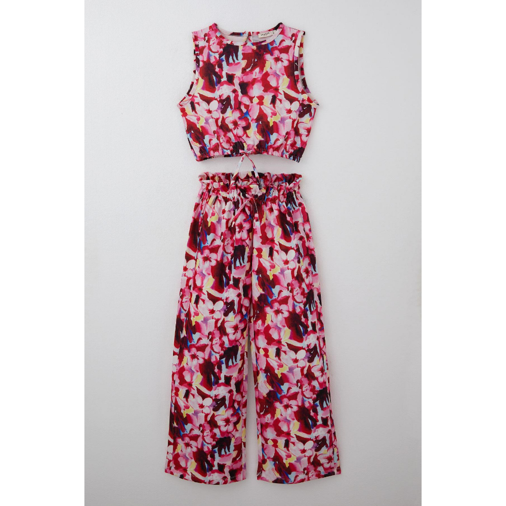 Комплет Панталони и Маица кроп 134/164