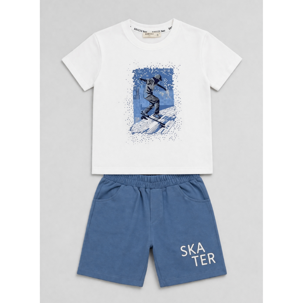 Детски комплет „Skater“ (маичка + бермуди)