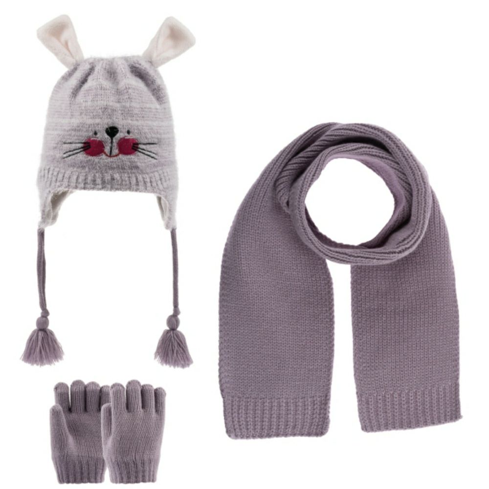 Комплет капа шал и ракавици 1-4 години 