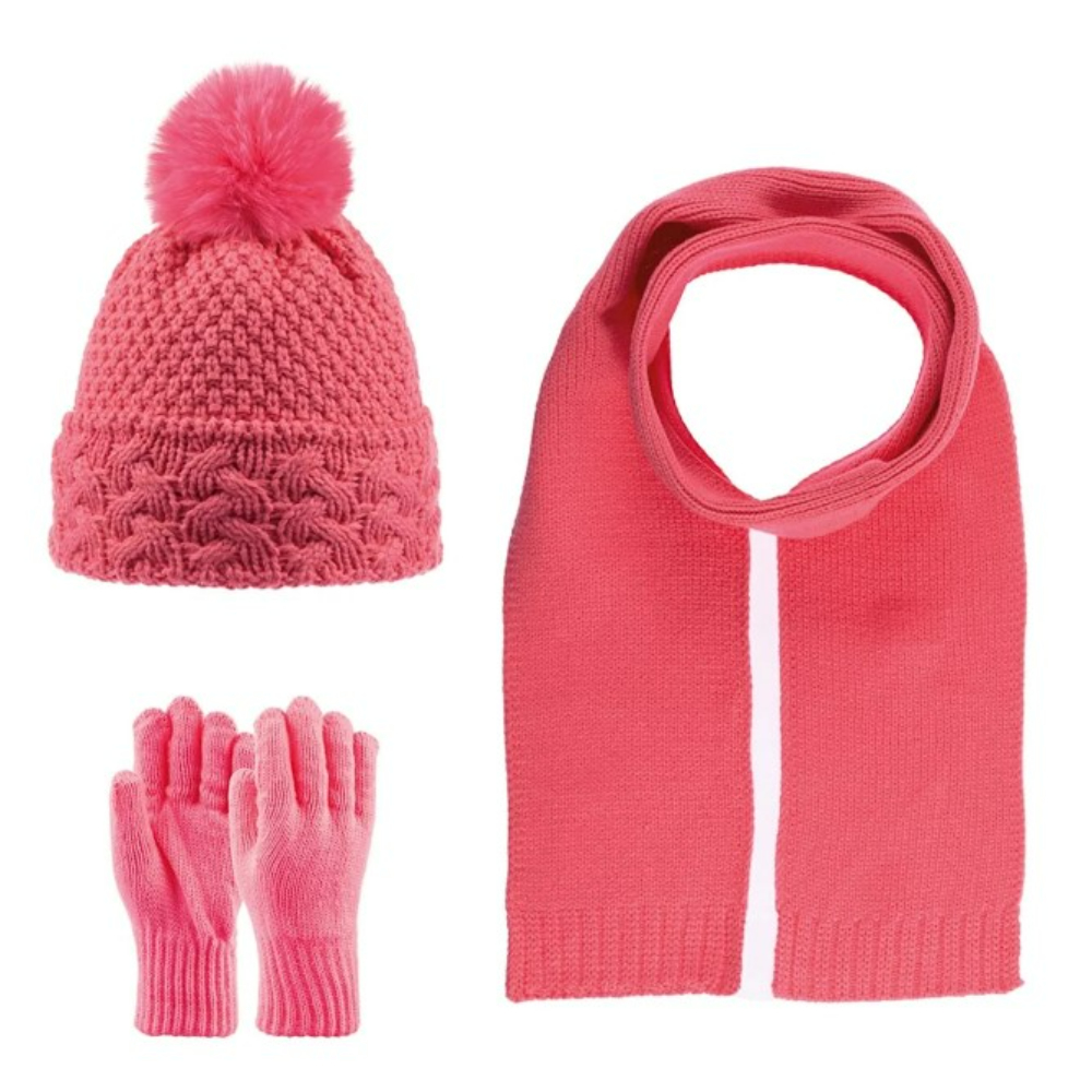 Комплет капа, шал и ракавици 9-15 години