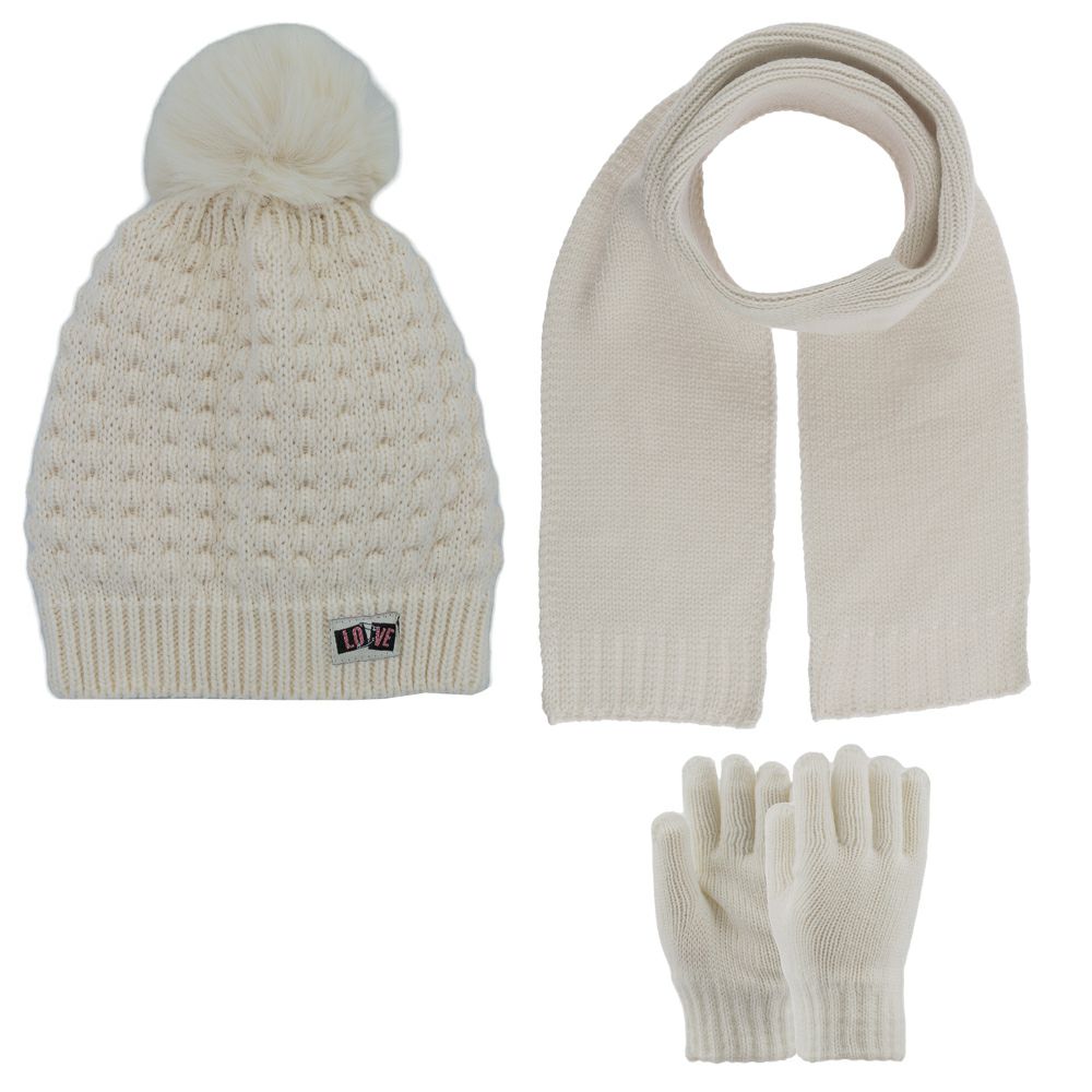 Комплет капа шал и ракавици 9-15 години