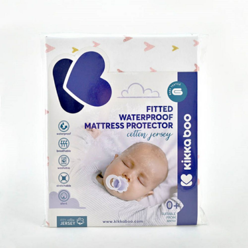 Kikka Boo Протектор за душек Hearts 60x120 см