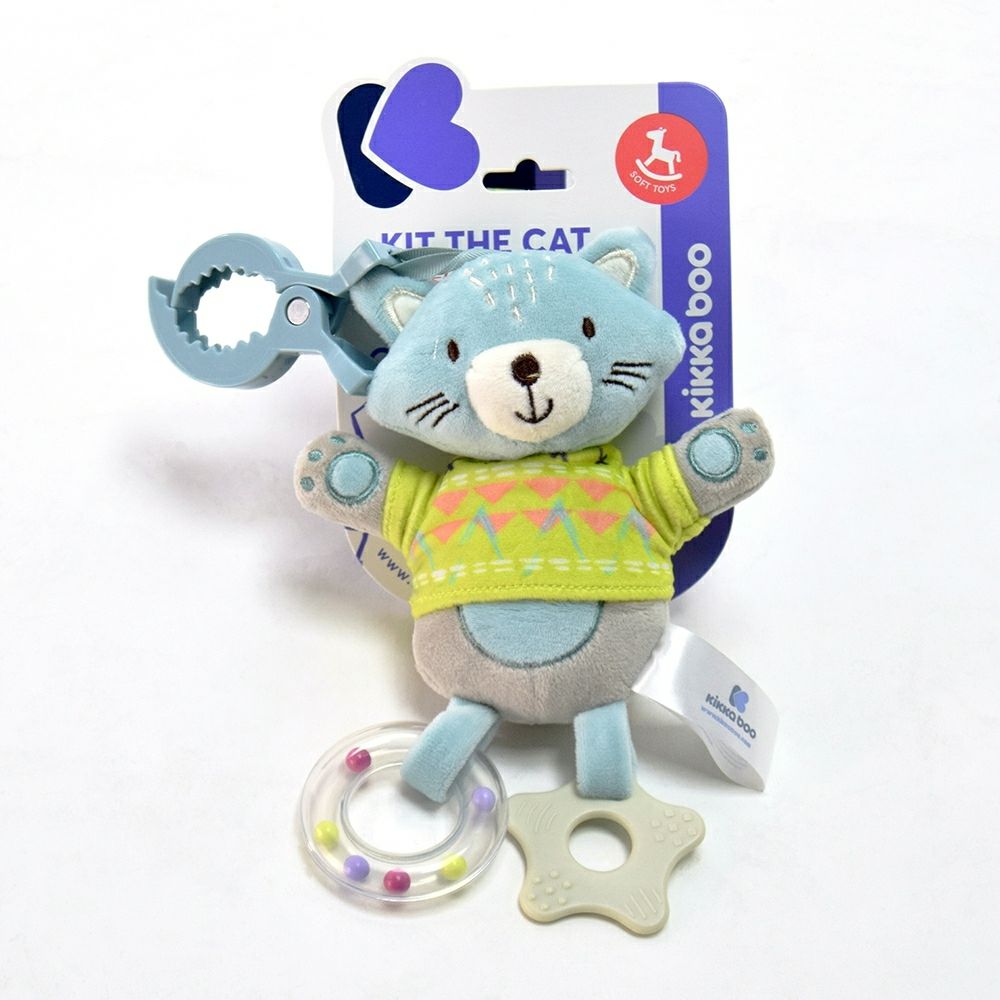 Мека играчка маче за количка