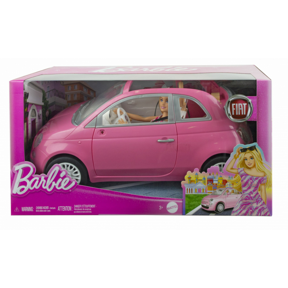 Barbie во розев автомобил