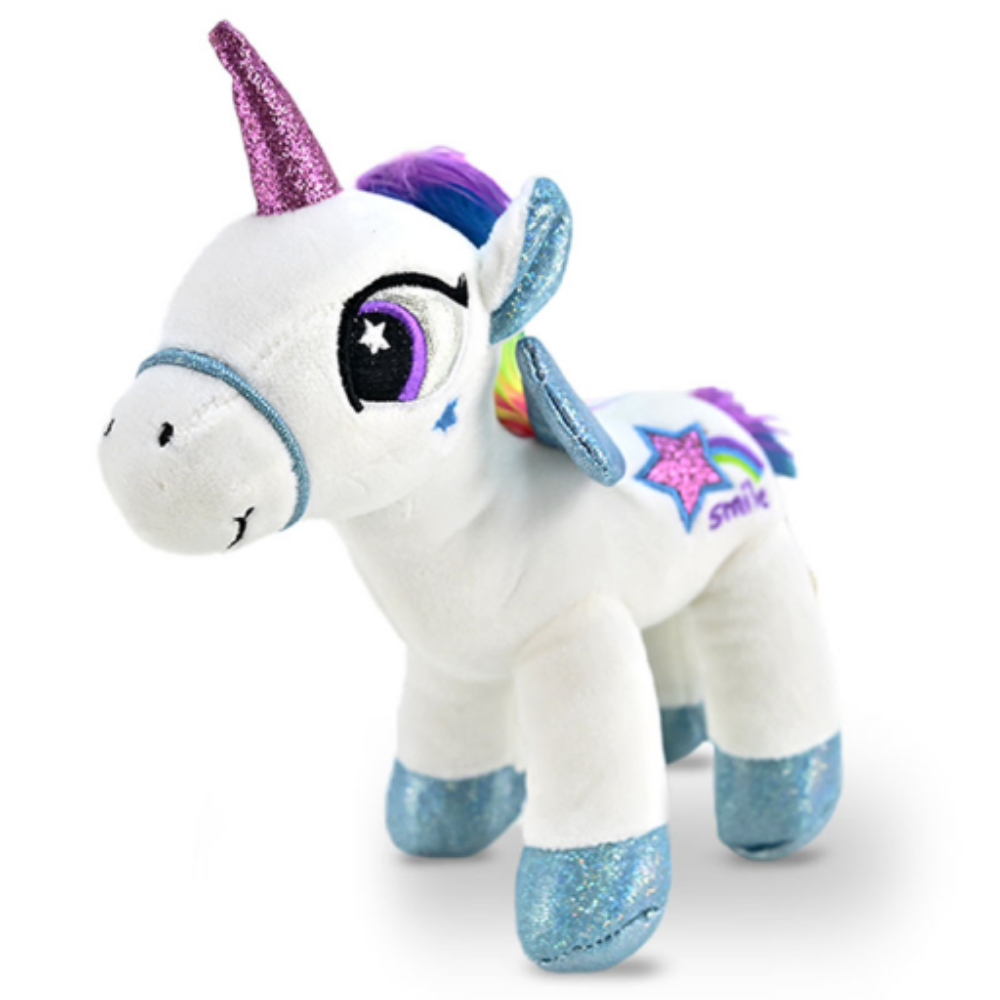 Плишана играчка Unicorn бел