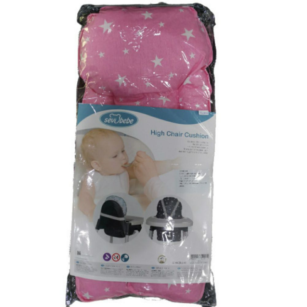 Подлога - Перница за високо столче Pink Star