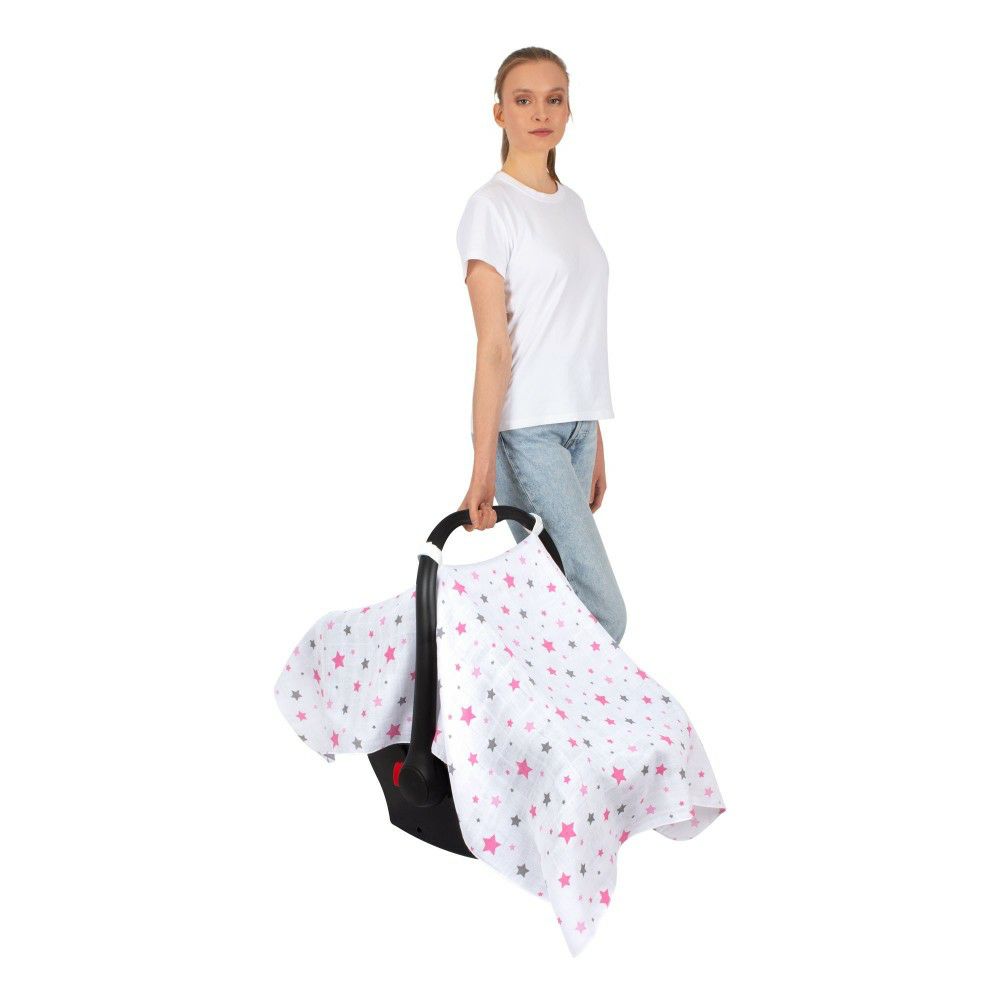 Муслин навлака за транспортер Pink Star