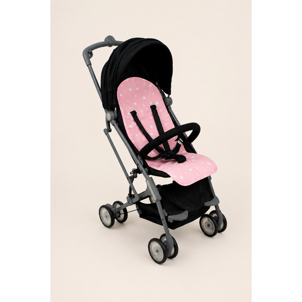 3D Мека подлога за количка Pink Star