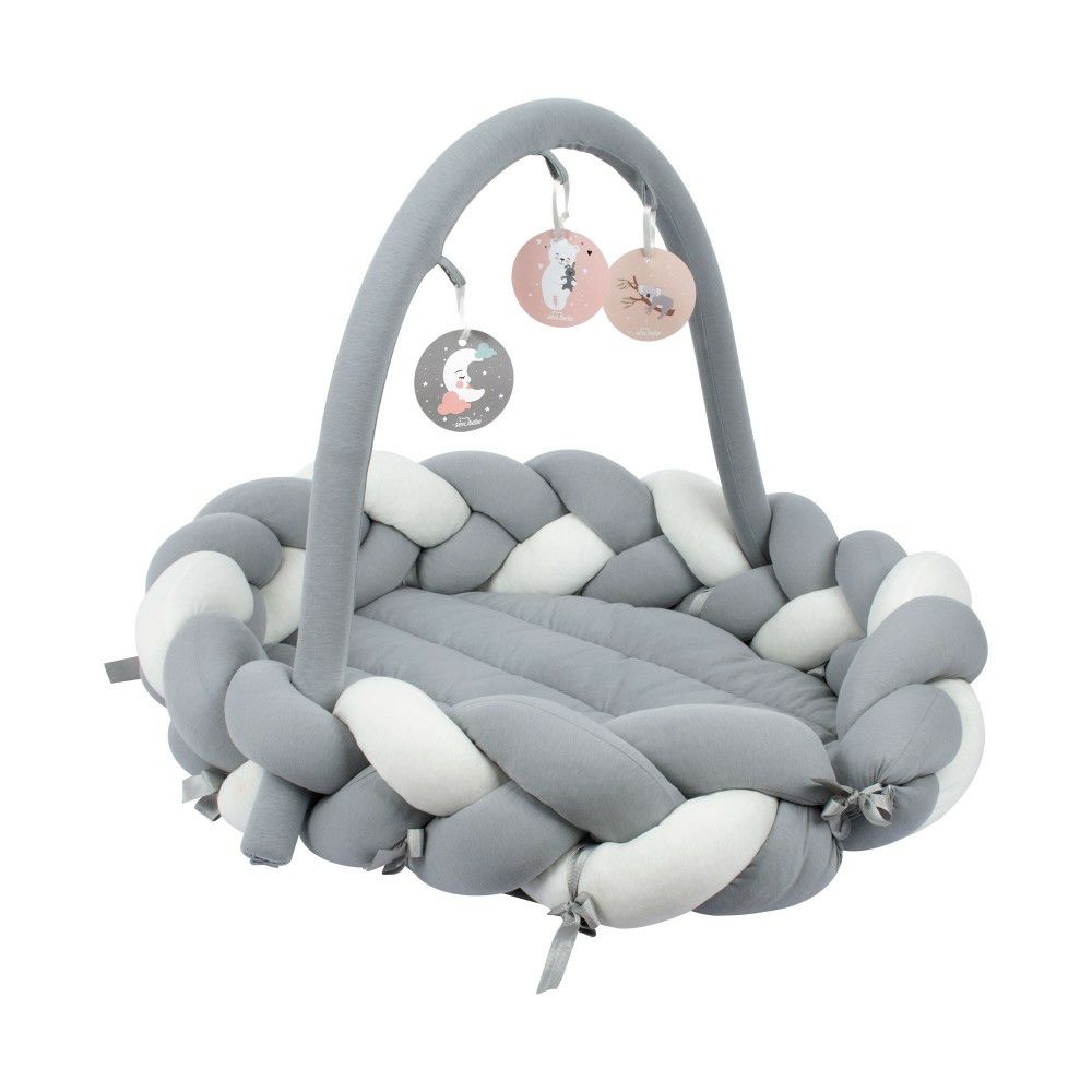 Гнездо, плетенка и игрална за бебе 3 во 1 мултифункционално 