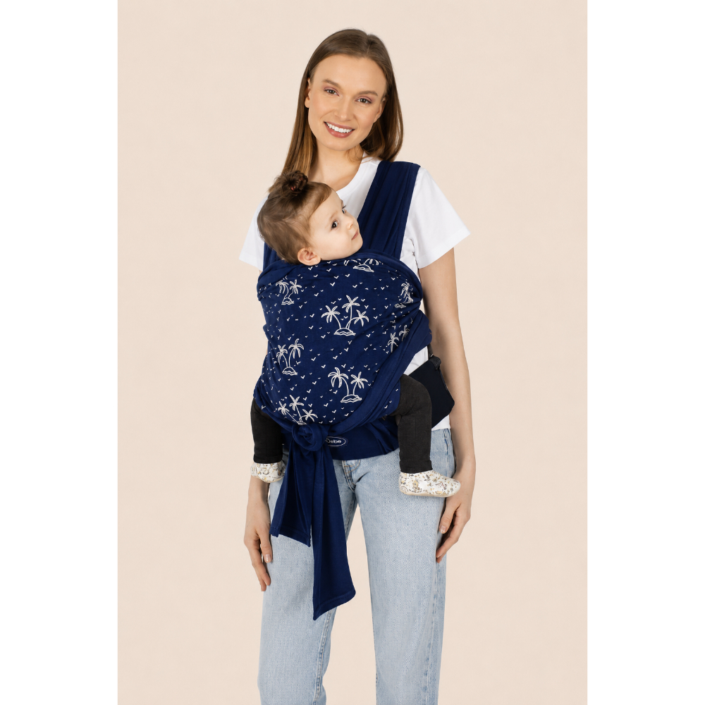Слинг марама со ремен за поддршка Dark Blue  